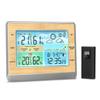 Weather Station Wireless Indoor Outdoor Thermometer 6 Inch Color LED Display Temperature Humidity