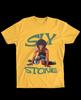 Психоделический Соул Золотая Футболка Sly Stone Унисекс Все Размеры WA356 Унисекс Футболка
