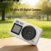 5K HD Dual-Screen Digital Camera with WIFI Transfer: Ultra-Clear Portable Selfie Cam for Students