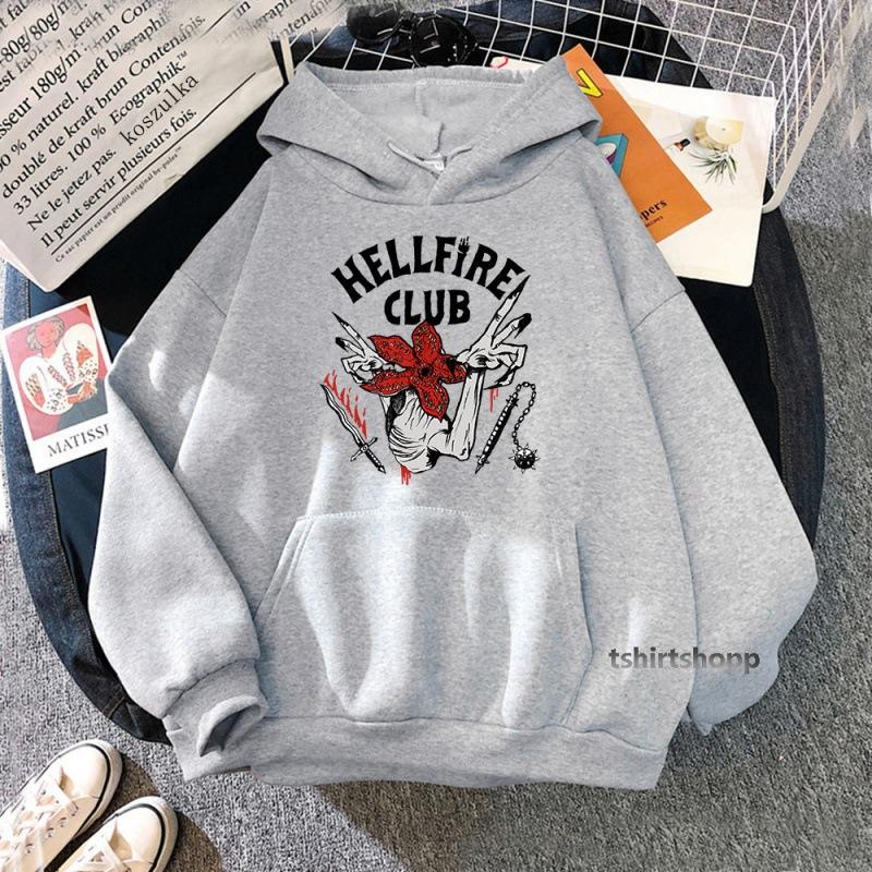 Худи Stranger Things 4 HELLFIRE CLUB с флисовой подкладкой 6619