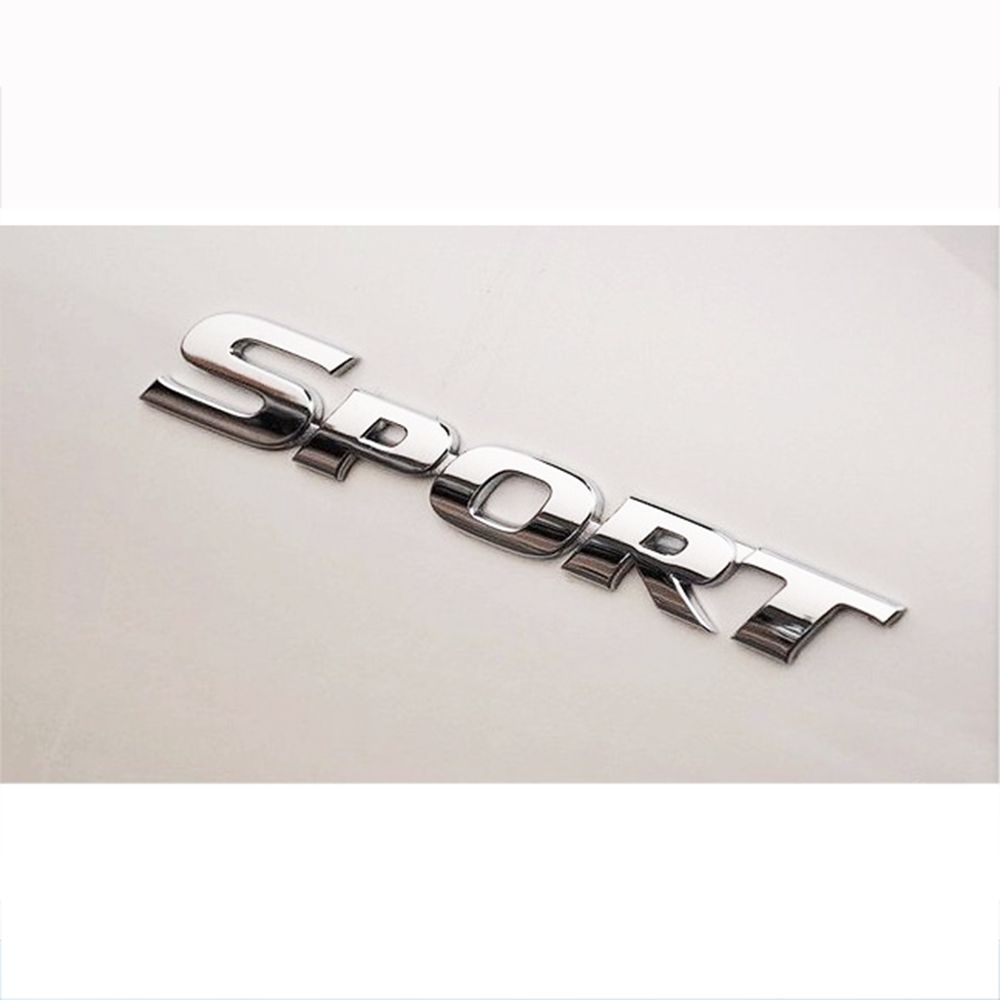 Модные наклейки на багажник, крыло, эмблема, значок, автомобильные наклейки 3D ABS SPORT в металлическом стиле
