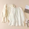 Летний 7-дюймовый рукав из чистого хлопка, вышитый свободный повседневный свитер из хлопка и льна, блузки и рубашки