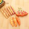 Creative Pizza Dog Bread Ballpoint Pen Magnetic Fridge Sticker Home Decor Writting Instruments
