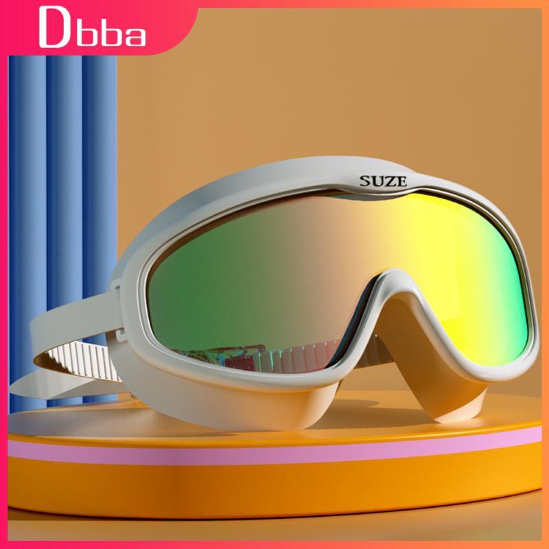 Летние очки для плавания для взрослых мужчин и женщин, противотуманные очки HD с большой оправой, защита от ультрафиолета, очки для дайвинга и водных видов спорта