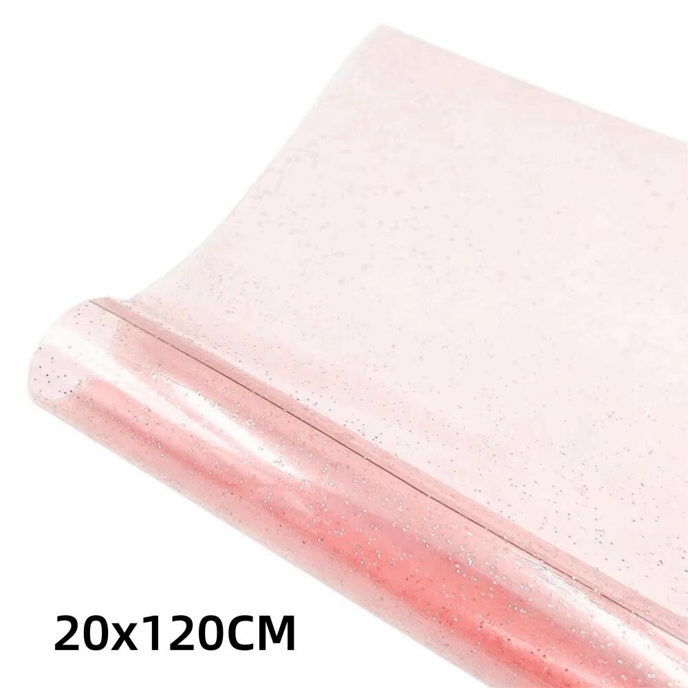 Waterproof Transparent Vinyl Fabric Flexible Faux Synthetic Leather  Sewing Crafts