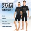 2 мм неопреновый женский мужской гидрокостюм с коротким рукавом для плавания, гидрокостюм XS-3XL