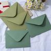 5 Pcs/set Green Envelope Paper Postcards Envelopes for Wedding Invitation  Business Supplies Stationery