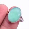 Natural Chrysoprase Gemstone Handmade 925 Solid Sterling Silver Ring Size 9 j5J26