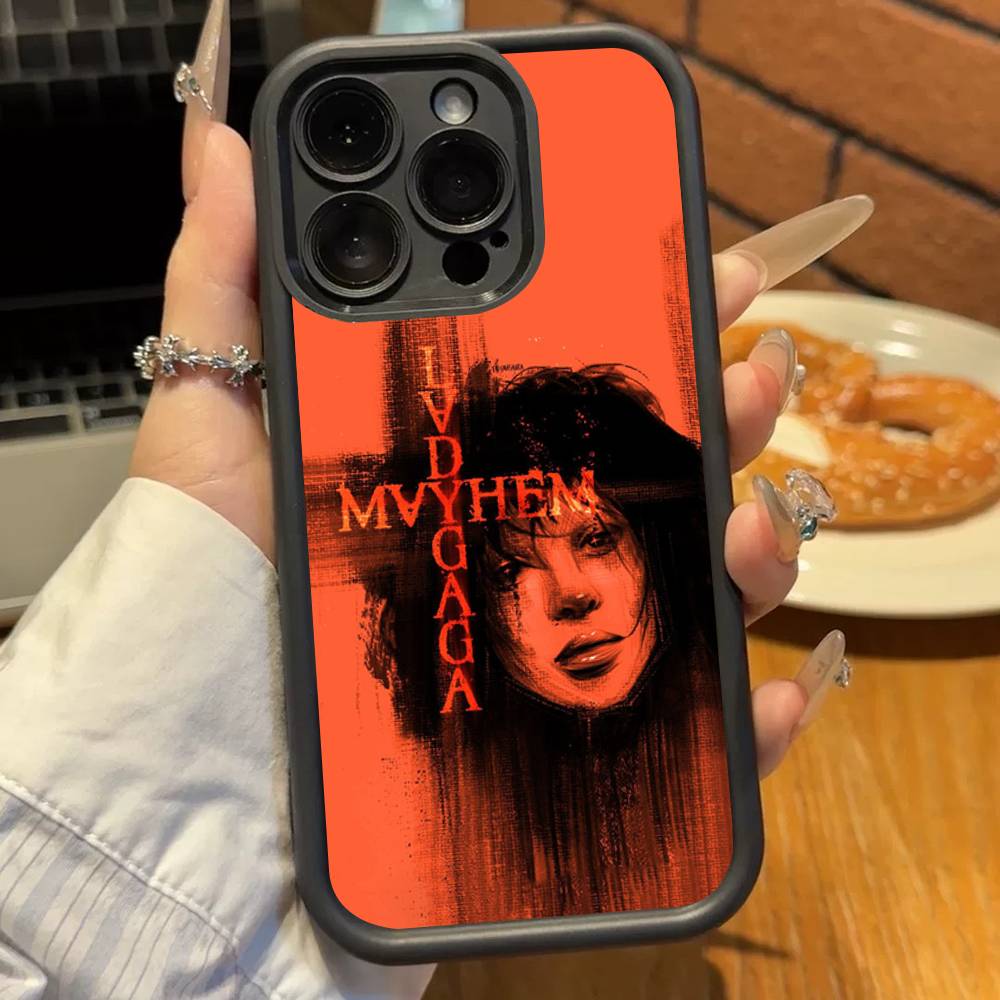 Певица Л-Леди Гага Mayhem Силиконовый Чехол для Телефона Для iPhone 17 Air 17 16 15 14 13 12 11 Plus Pro Max Ударопрочный Мягкий Чехол
