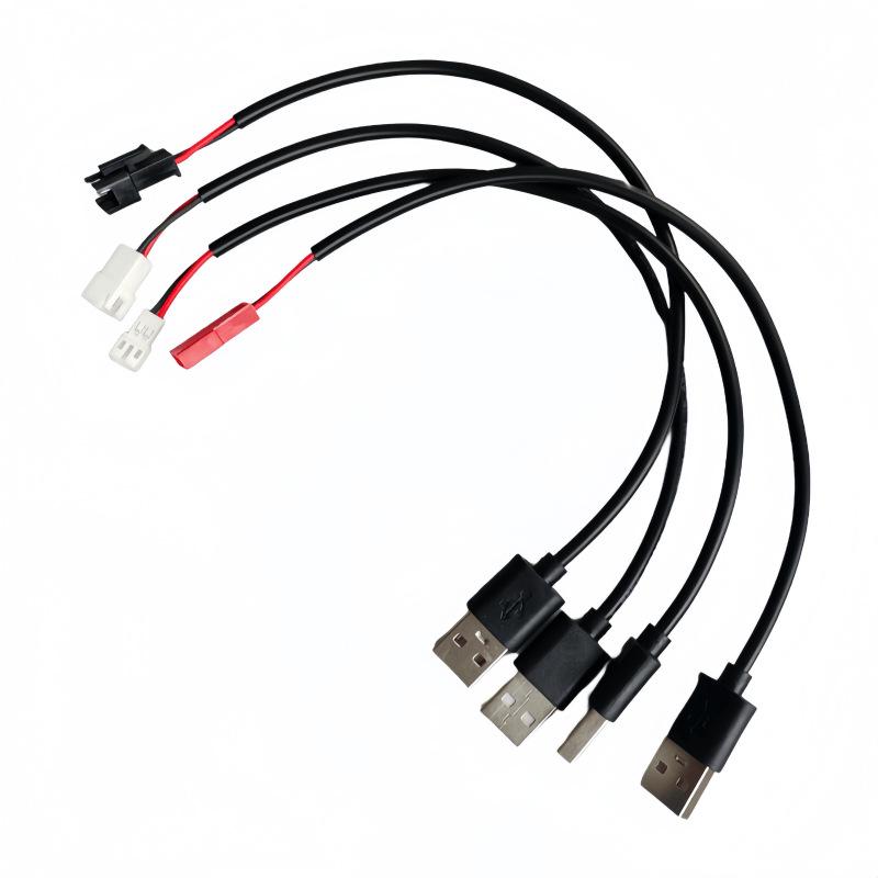 USB-кабель для зарядки с разъемами XH2.54 и PH2.0 JST (мама)