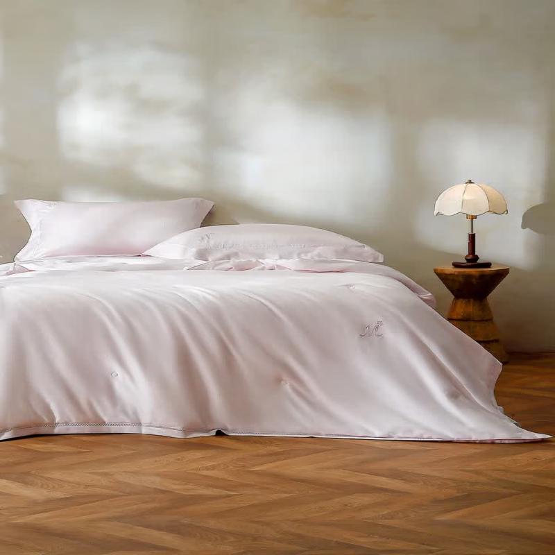 Mercury Home Textiles Стильный летний стеганый одеяло из натурального шелка-тусса