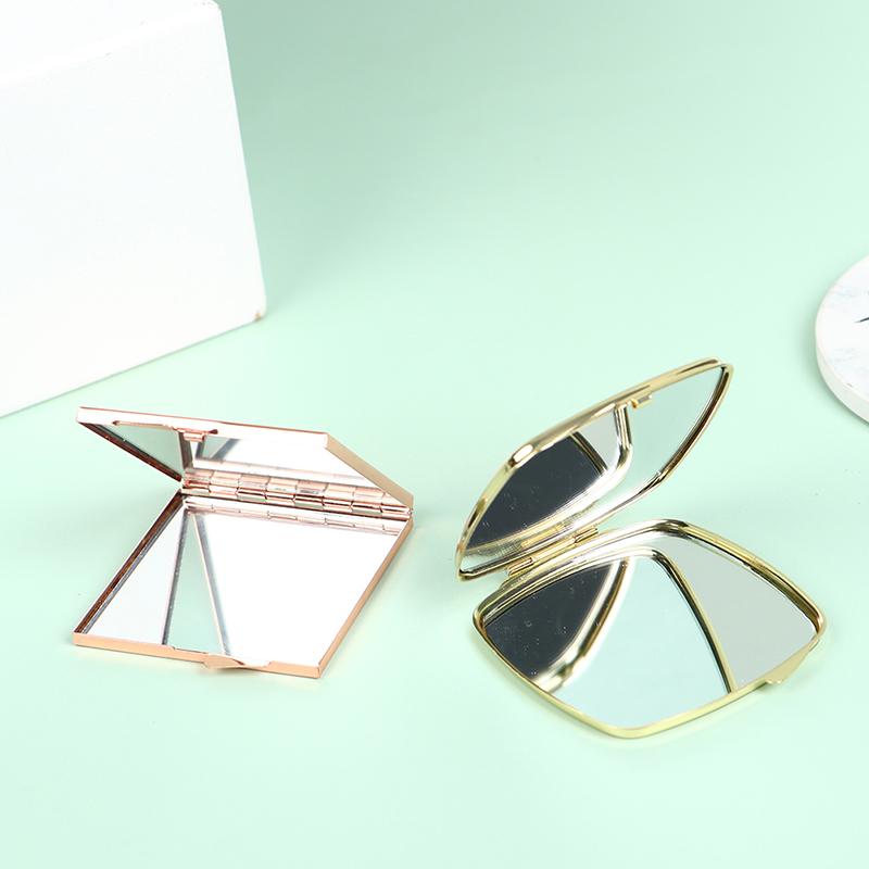 Компактное зеркало для макияжа, косметическое увеличительное круглое карманное зеркало для макияжа