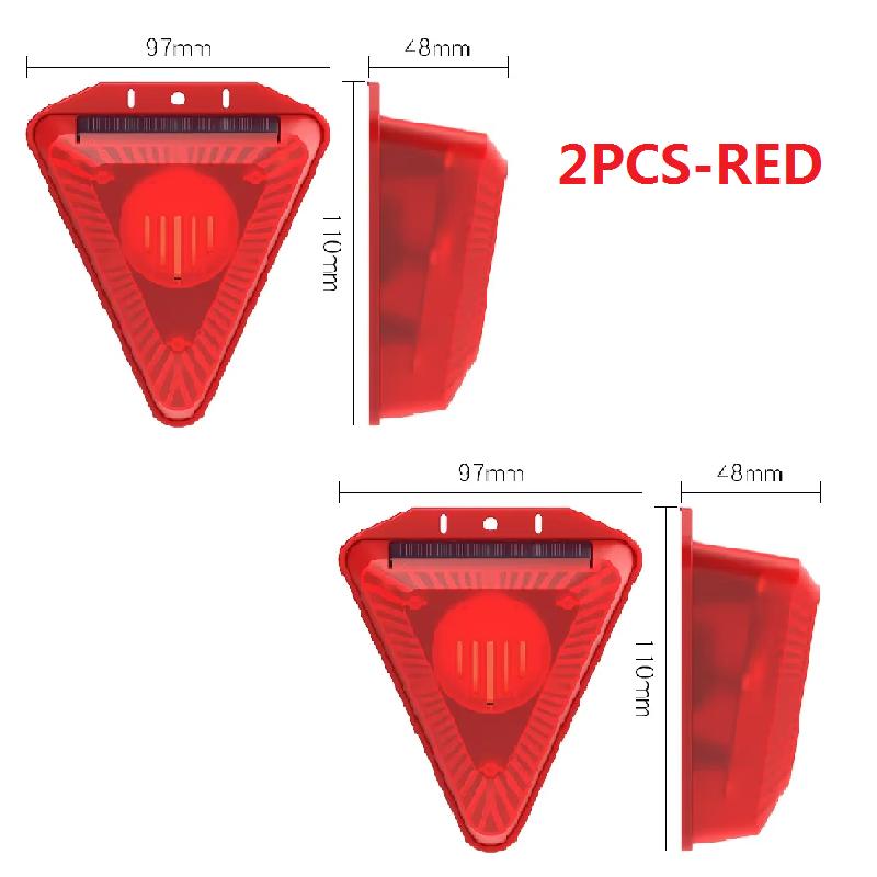 1/4Pcs LED Solar Alarm Light Outdoor Waterproof Solar Powered Lamp Farmland Pasture Anti-Animal Villa Garden Security Light