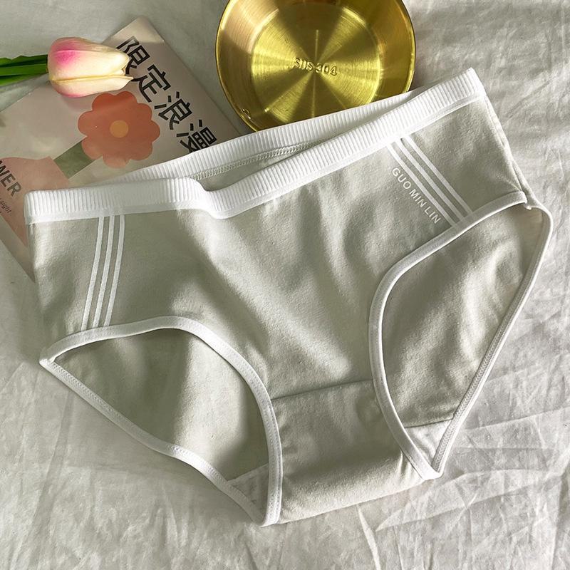 Женские бесшовные хлопковые спортивные трусы со средней посадкой