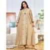 Middle East Sequin Embroidered Tassel Plus Size Robe Dubai Dress Arabic Dress Indonesian Women Dress