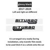 Suitable for  GLB CLASS X247 GLB35 GLB200d GLB250 AMG 4MATIC Tail   glossy Black silver