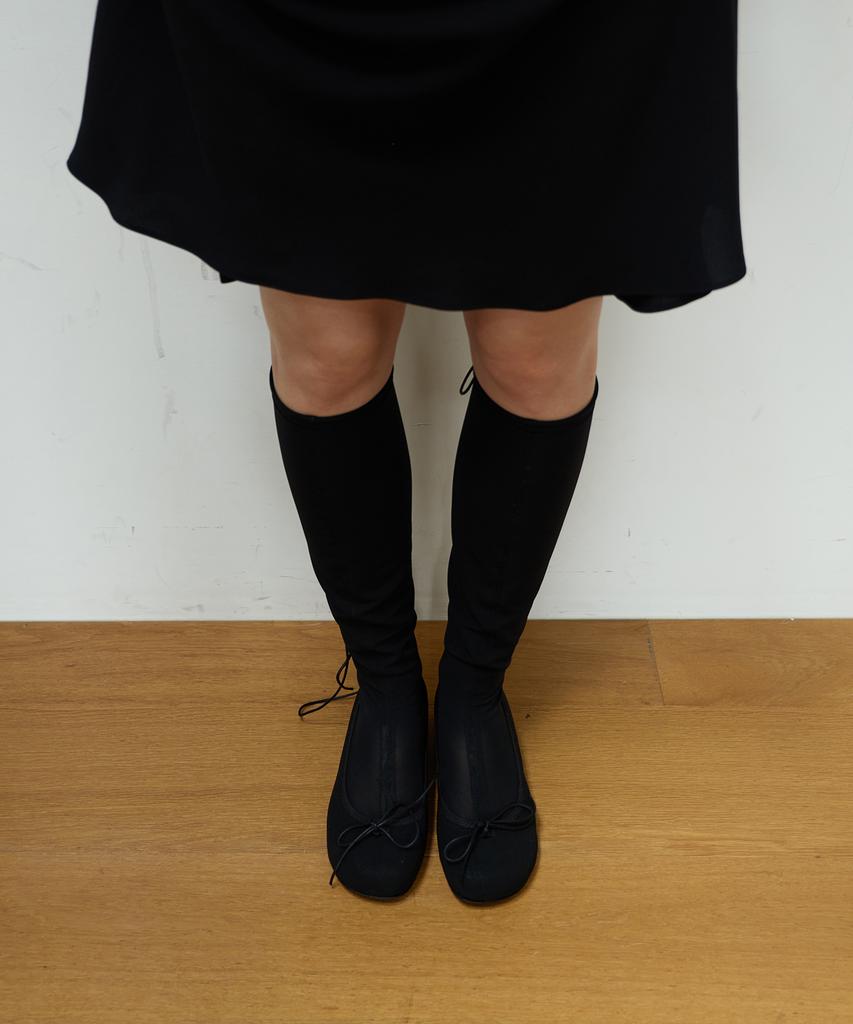 Then Nia Sheer Mesh Boots / Black