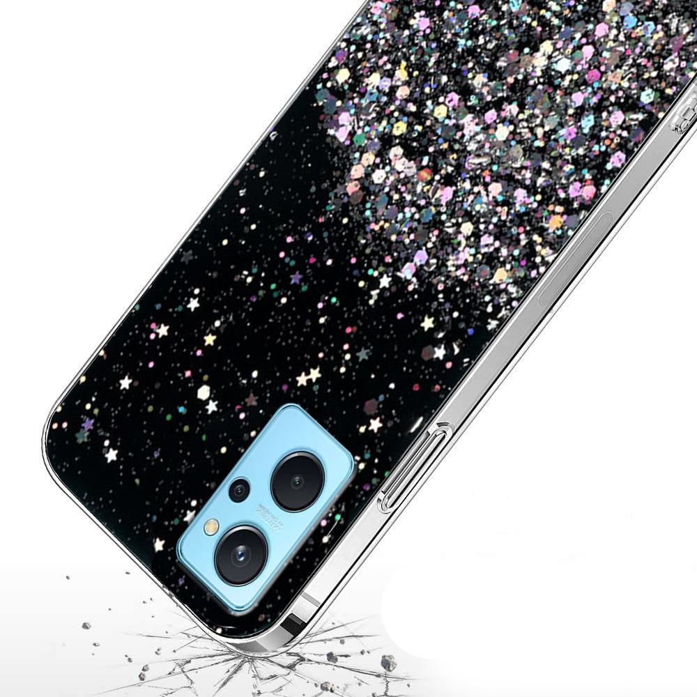 Case for Realme 9i / Oppo A96, Glittery, Black