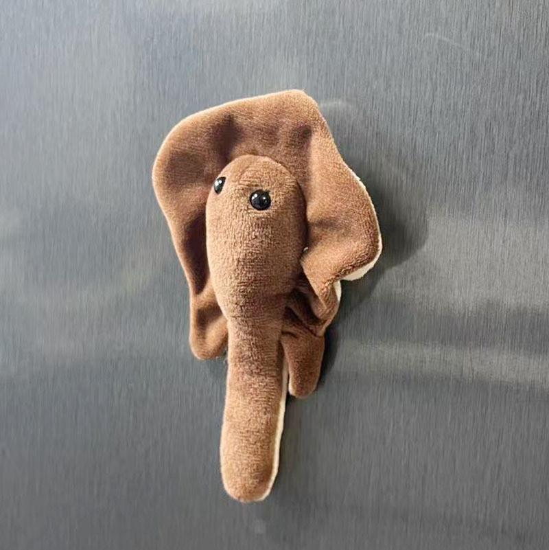 Plush Ocean Animal Refrigerator Magnet Set Including Bright Red Lobster And Cheerful Sea Star