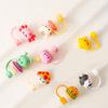 1Pc Silicone Sealing Straw Plug Reusable Drinking Dust Cap Cartoon Plugs Tips Cover Suit Kitchen Cup Diy Accessories