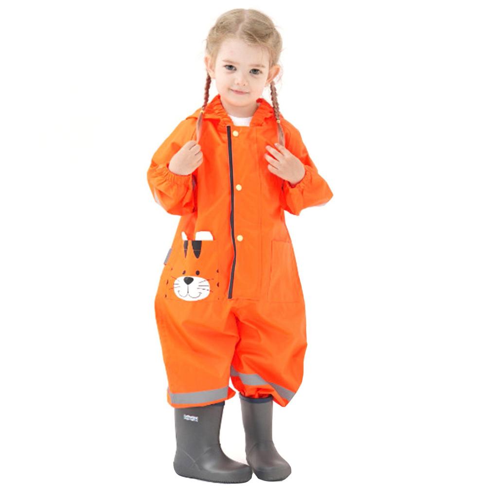 Детская куртка унисекс с капюшоном, ветрозащитный и водонепроницаемый плащ для девочек и мальчиков, маска