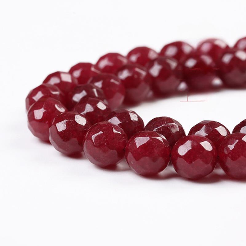 6 мм/8 мм/10 мм натуральные круглые бусины из кристалла халцедона, граненые полудрагоценные камни, свободные бусины, ювелирные изделия своими руками