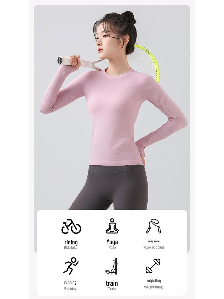 Женские быстросохнущие облегающие леггинсы для йоги и спортивный топ с короткими рукавами