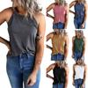 2024 European & American Women's Halter Vest: Slimming Sleeveless Round Neck Solid Color Top for Inner & Outer Wear