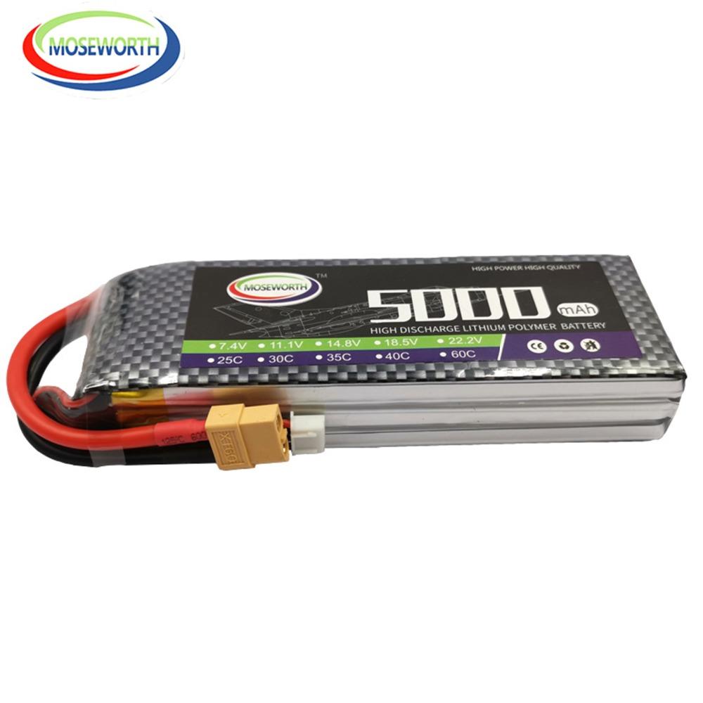 2S 3S 4S 6S 2200 4200 5200 6000 мАч 30C 40C 60C 7.4V 11.1V 14.8V LiPo Аккумулятор для RC Дрона Вертолета Самолета Автомобиля