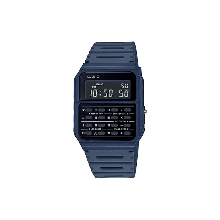Casio Серия для молодежи Цифровой калькулятор Ретро Многофункциональные Кварцевые часы Мужские часы Черный CA-53WF-2B