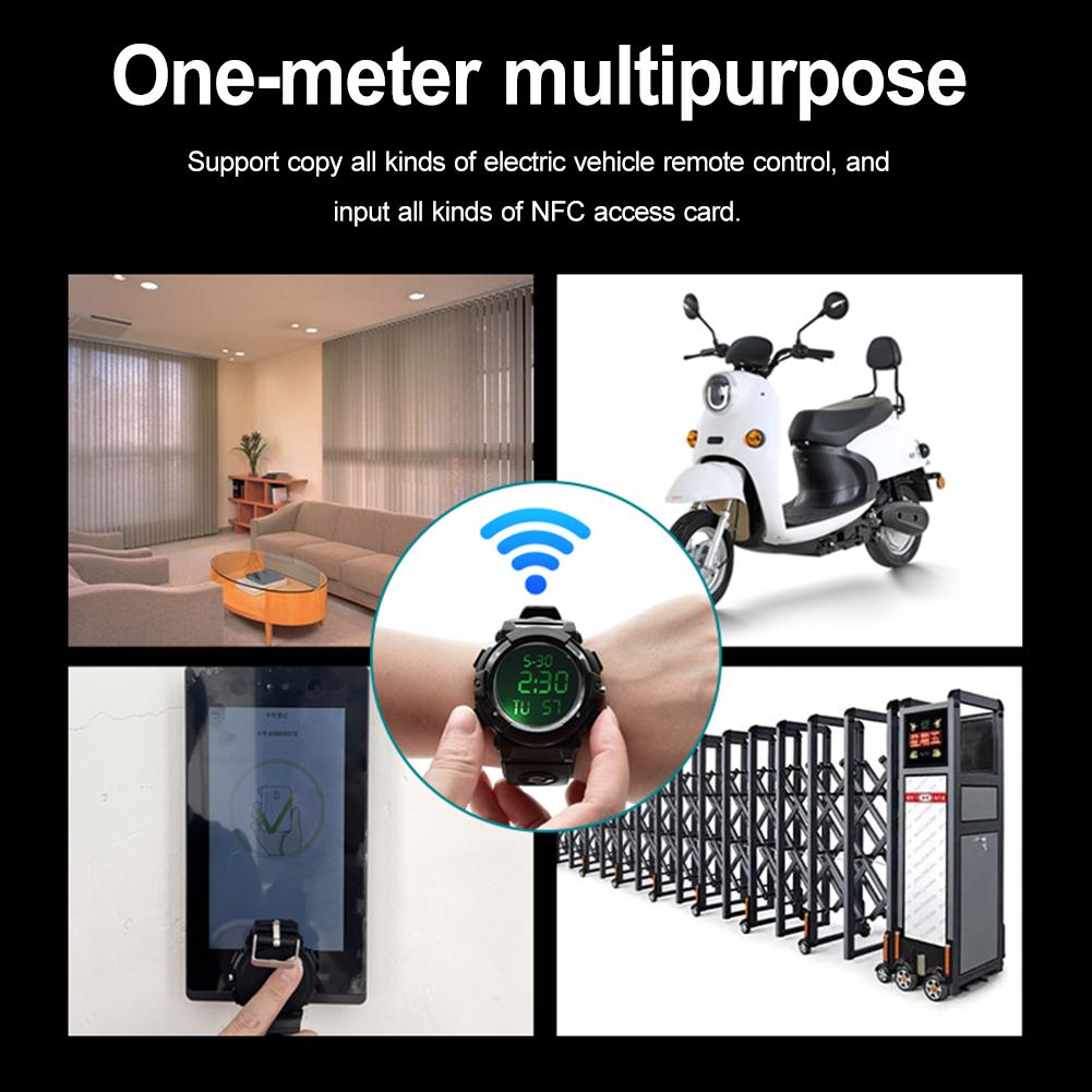 Умные часы Беспроводной Автоматический Дубликатор Пульта Дистанционного Управления 315 МГц 433 МГц Копирование Пульта для Ворот Водонепроницаемый Дубликатор Ключей с NFC