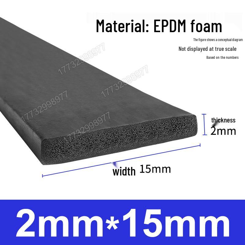 Черная EPDM Пористая Резиновая Полоса для Герметизации Морского, Механического, Электрического Шкафа и Коробки