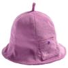 Sauna Towel Sauna With Sauna Outdoor [Loo&c] Women's Hat, Plain, Simple, Fabric, Pile, Cap, Pocket, Goods, Men's, Washable, [L-Purple]