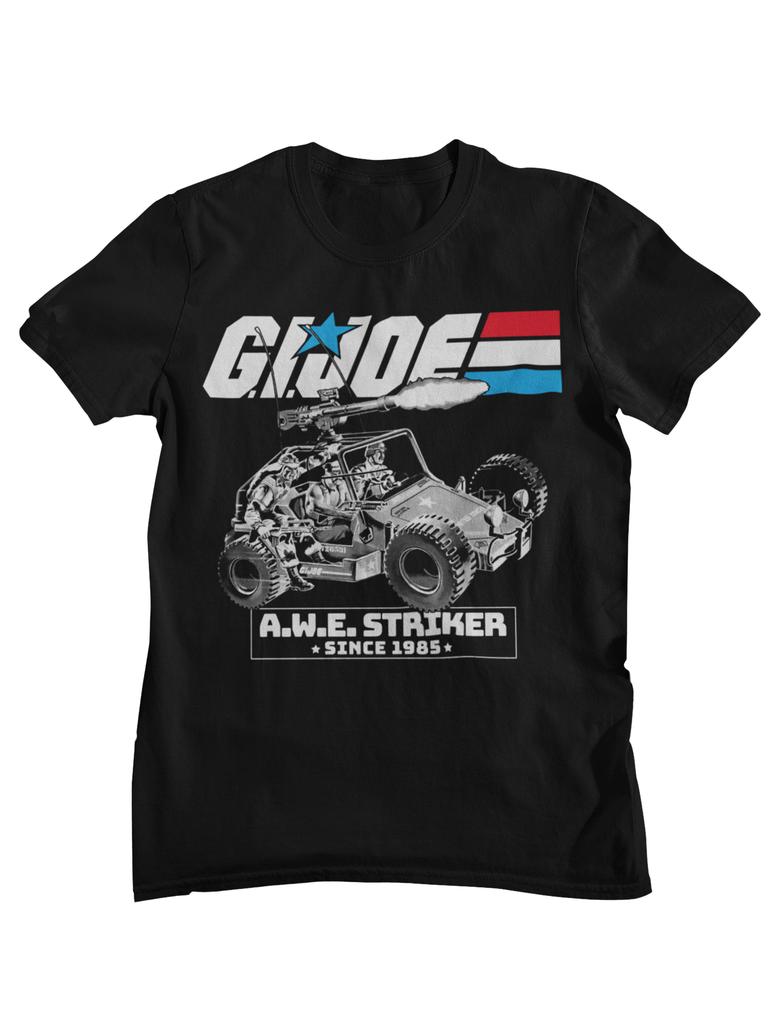 G I Joe A Real American Hero Retro Cartoon Character Printed Tshirt Unisexs and Womens Cotton Street Top
