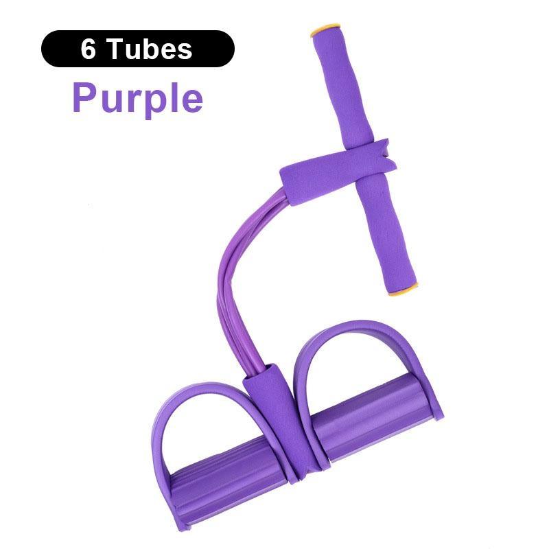 6 трубок/4 трубки, съемник педали, натяжная веревка, тренажер для брюшного пресса, эластичная веревка для фитнеса, тянущая веревка для сидения, домашний тренажерный зал, спортивное тренировочное оборудование