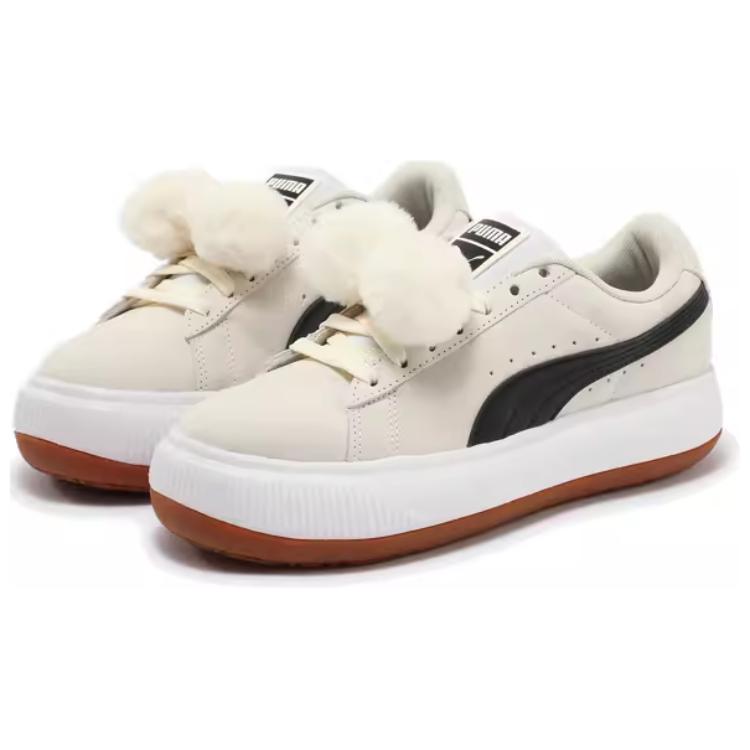 PUMA Mayu Height Increasing Low top Casual Shoes Women's White Black 403076-01