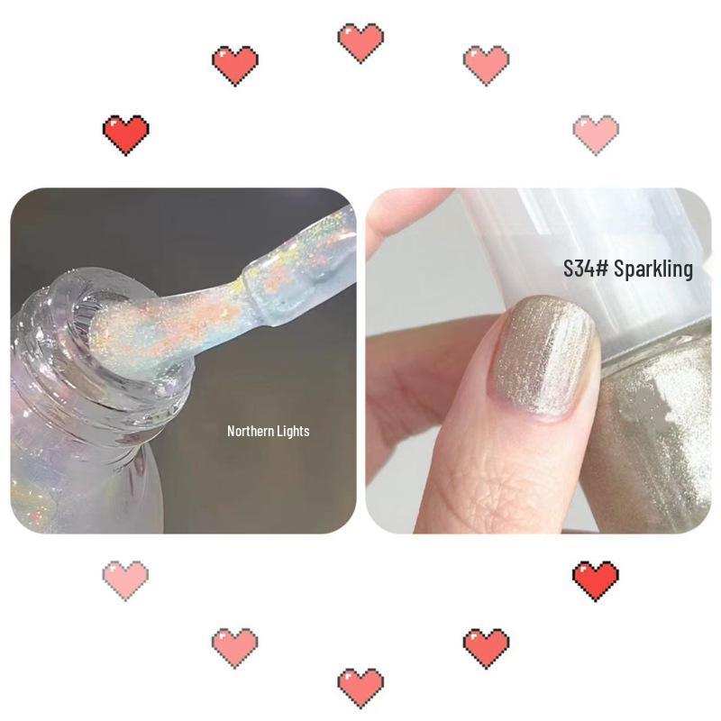 Aurora Отбеливающий Быстросохнущий Без Запаха Снимающийся Лак для Ногтей