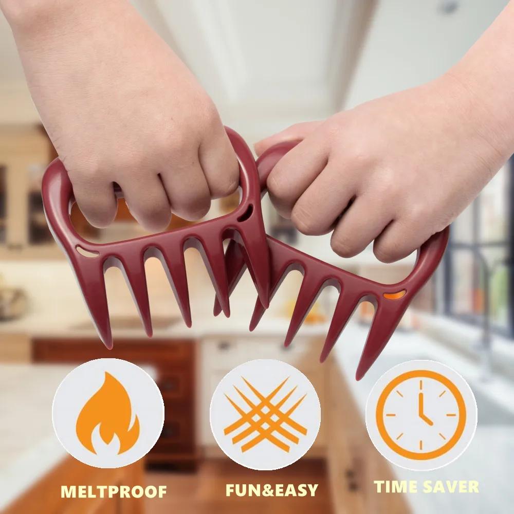 Meat Claws for Shredding Barbecue Claws for Pulled Pork Grill Smoker Meat Paw Claw BBQ Claws Shredding Smoker Cooking Tool