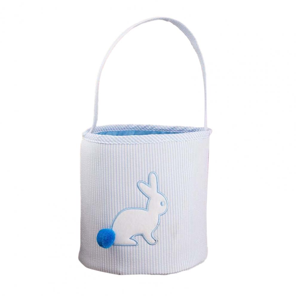 Easter Storage Bag Милый Ведерко-Кролик С Длинными Ушами и Хвостом Ручное Мягкая Ткань Держатель для Конфет Для Праздничных Вечеринок Пикников Декор