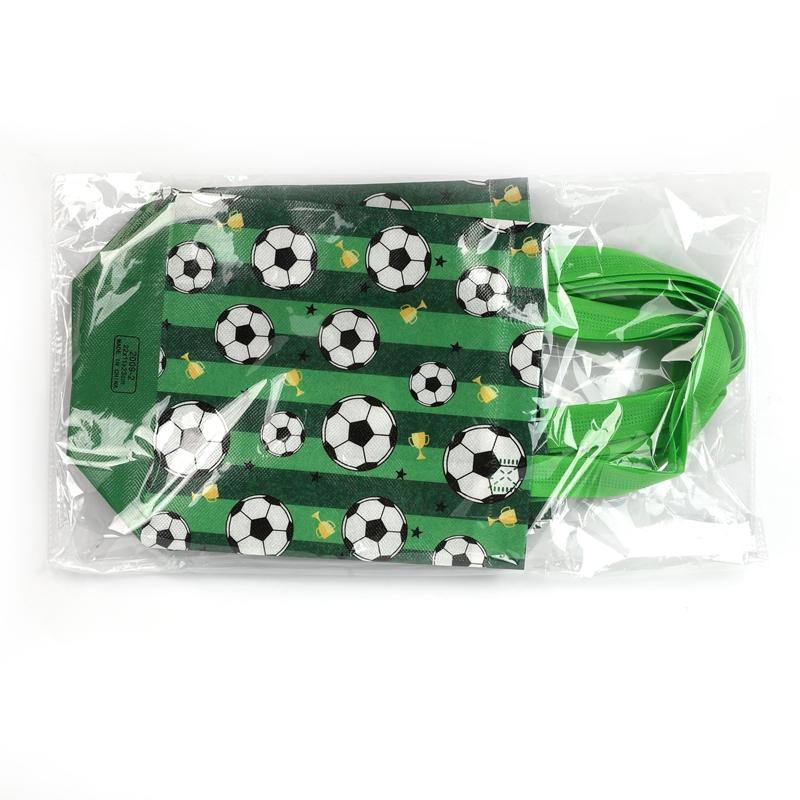 5/10Pcs Soccer Gift Bags Non-Woven Football Shopping Tote Bag Kids Boy Sport Theme Birthday Party Favors for Guest Candy Packing