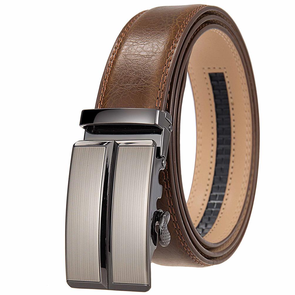 Двухслойный ремень, ремень с автоматической пряжкой, мужской ремень, повседневный, аксессуары Ly36-87136-1