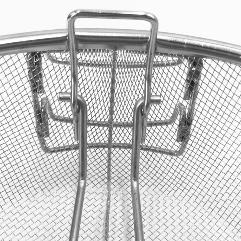 Deep Fry Frying Basket Handle Sivler Stainless Steel