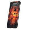 Крутой чехол для телефона с изображением самолета для Samsung Galaxy Z Flip 3 4 5 6 7, Жесткий складной ПК, Чехол для Samsung Z Flip3 Flip4 Flip5