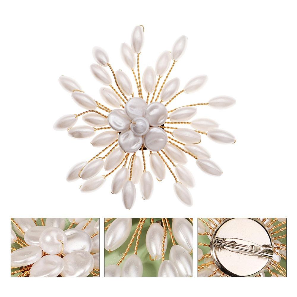 Korean Style Pearls Badge Exquisite Luxury Sense Brooch Jewelry Accessories Suit Collar Pin Daily