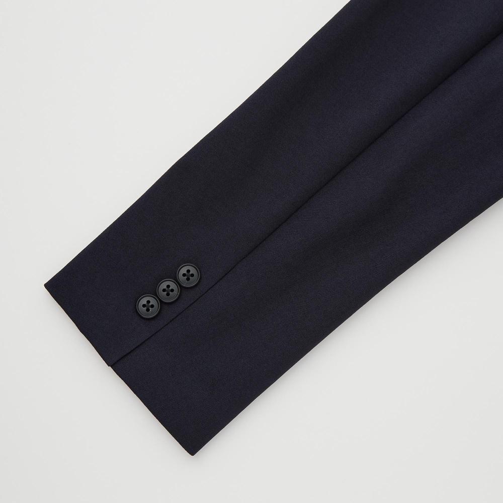 Uniqlo Japan Impressive Jacket 2way Stretch  Wool Like  Xs Size  Length 64 66cm  Sleeve Length 55 57cm  Can Be Set Up