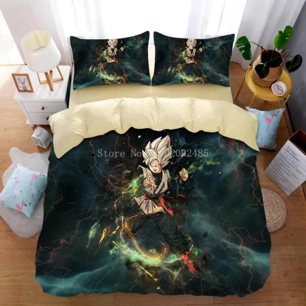 Комплект постельного белья «Anime Dragon-Ball», пододеяльник «Goku», комплект стеганого одеяла «Super Saiyan», комплект постельного белья для взрослых детей и подростков