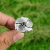 Gift For Her 925 Silver Natural Tourmaline Promise Flower Adjustable Ring
