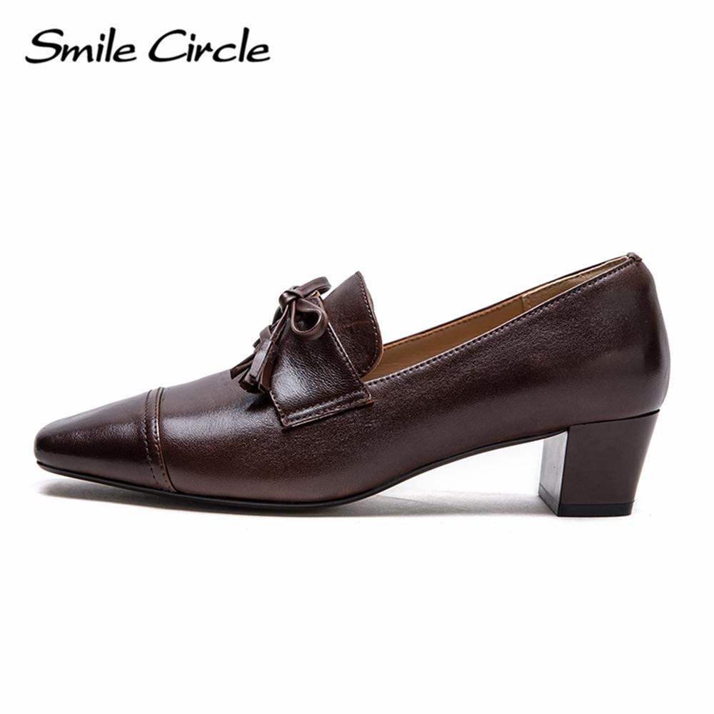 Женские мокасины из натуральной кожи с квадратным носком и каблуком-липучкой. Удобная повседневная женская обувь.