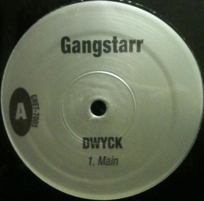 12-дюймовая пластинка GANG STARR - DWYCK GHET7005 НЕ НА ЛЕЙБЛЕ Rap & Hip-Hop/R&B Б/у