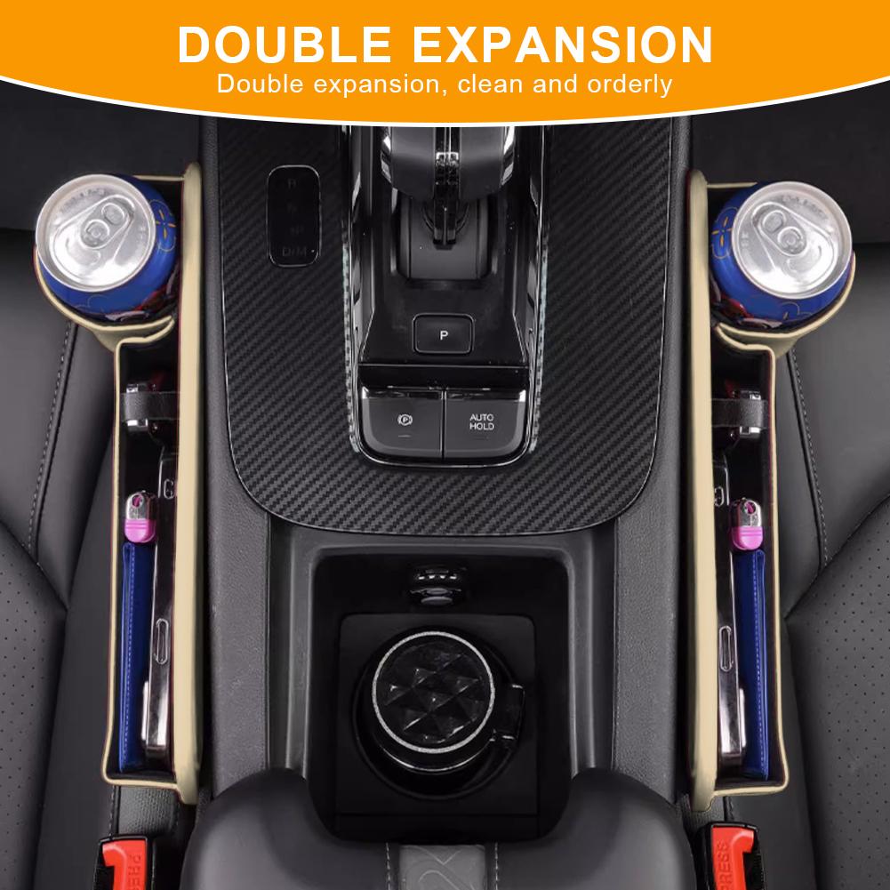 Карман для хранения в салоне автомобиля Кожаный многофункциональный ящик для хранения Карманный кошелек Ключи Подстаканник для карт Держатель для телефона Аксессуары для салона автомобиля